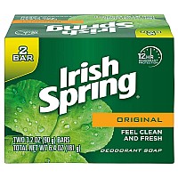 Irish Spring Original Deodorant Bar Soap 320 Oz Bars 2 Ea