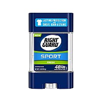 Right Guard Sport 3D Odor Defense Antiperspirant Deodorant Clear Gel Fresh 3 Oz Pack Of 11