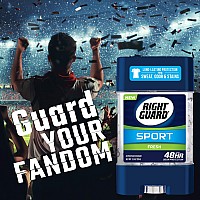 Right Guard Sport 3D Odor Defense Antiperspirant Deodorant Clear Gel Fresh 3 Oz Pack Of 11