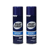 Right Guard Sport Unscented Aerosol Antiperspirant Spray 6 Oz Pack Of 2