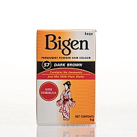 57 Dark Brown Bigen Permanent Powder 12 Pack