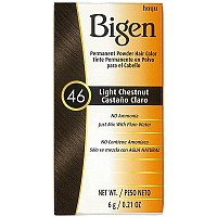 Bigen Permanent Powder Hair Color 46 Light Chestnut 5 Count Pack Of 1