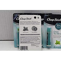 Chapstick 100 Natural Lip Butter Green Tea Mint 015 Oz Pack Of 3