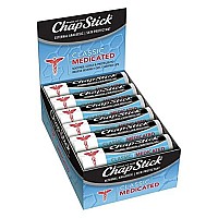 Chapstick Classic Medicated 015 Oz 12Stick Refill Pack