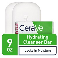 Cerave Hydrating Cleanser Bar Soapfree Body And Facial Cleanser With 5 Cerave Moisturizing Cream Fragrancefree 2Pack 4