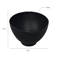 Forpro Professional Collection Silicone Mixing Bowl Black Flexible Odorless For Mixing Facials Massage Body Other Produc