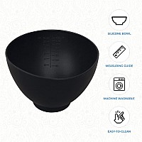 Forpro Professional Collection Silicone Mixing Bowl Black Flexible Odorless For Mixing Facials Massage Body Other Produc