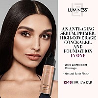 Luminess Air Silk 4In1 Airbrush Foundation Foundation Shade 080 5 Fl Oz Sheer To Medium Coverage Antiaging Formula H