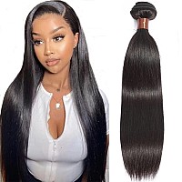 Blackmoon Hair Straight Human Hair One Bundle 22Inch 100 Unprocessed Brazilian Virgin Human Hair Straight Bundles Human Hair We