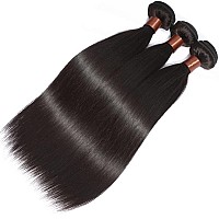 Blackmoon Hair Straight Human Hair One Bundle 22Inch 100 Unprocessed Brazilian Virgin Human Hair Straight Bundles Human Hair We