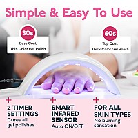 Sunuv Led Uv Light For Nails Quick Drying Led Uv Nail Lamp Nail Light With Wide Compatibility Uv Light For Gel Nails Compact