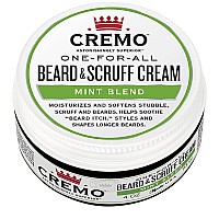 Cremo Beard Scruff Cream Wild Mint 4 Ounce Pack Of 1 Soothe Beard Itch Condition And Offer Lighthold Styling For Stubb