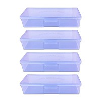 Beauticom Personal Box Storage Case For Professional Manicurist Nails Pedicure Large Size 40 Pieces Purple