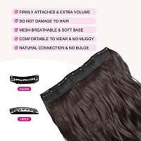 Reecho 16 1Pack 34 Full Head Curly Wavy Clips In On Synthetic Hair Extensions He008 Hairpieces For Women 5 Clips 39 Oz Per P