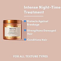 Mizani Strength Fusion Intense Night-Time Treatment | Deeply Nourishing Hair Mask | with Shea Butter | for Curly Hair | 5.1 Fl Oz