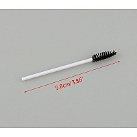 Yueton Pack Of 100 Disposable Eyelash Brushes Wands Mascara Applicator Whiteblack