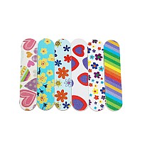 Zmoi 1 Dozen Colorful Girly Mini Emery Board Nail Files