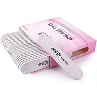 25Pcs Pana Mini Doublesided Emery Nail File For Manicure Pedicure Natural And Acrylic Nails Zebra Grit 100100