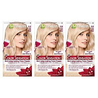 Garnier Color Sensation Hair Color Cream 110 Icing On The Cake Ex Light Natural Blonde 3 Count