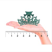 Camila Paris Cp2403 French Hair Clip For Women Large Green Antique Girls Hair Claw Clips Jaw Fashion Durable And Styling Hair