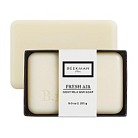 Beekman 1802 Goat Milk Body Soap Bar Fresh Air Scented 9 Oz Nourishes Moisturizes Hydrates 100 Vegetable Soap With