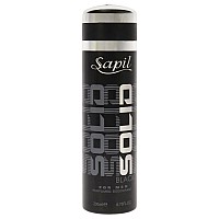 Sapil Solid Black Deodorant Spray for Men, 6.76 oz