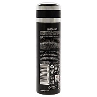 Sapil Solid Black Deodorant Spray for Men, 6.76 oz