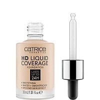 Catrice  Hd Liquid Coverage Foundation  High & Natural Coverage  Vegan & Cruelty Free (010  Light Beige)