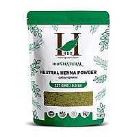 H&C 100% Pure Neutral Henna Powder/Colorless Henna/Senna Powder/Cassia Obovata (227G / (1/2 Lb) / 8 Ounces) For Conditioning Your Hair Without Coloring.