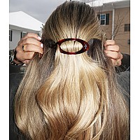 Camila Paris Cp2316 French Hair Barrette Clip Flexible Ponytail Holder No Metal Parts Strong Hold Grip Hair Clips For Women N