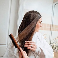 GranNaturals Teasing Boar Bristle Hair Brush for Women - Teasing Comb with Rat Tail Pick for Hair Sectioning Used for Edge Control, Backcombing, Smoothing, and Styling Fine Hair to Create Volume