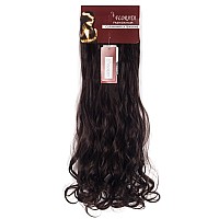 Lelinta 24 Thick Curly Full Head Clip In On Double Weft Hair Extensions Medium Brown