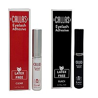 CALLAS Eyelash Adhesive Clear & Black Duo 0.17fl oz/5ml