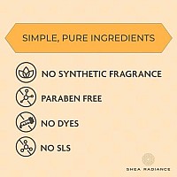 Shea Radiance Unrefined Organic Handcrafted Shea Butter - Face, Body, Hand, Skin & Hair Moisturizer - For all Skin Types | Unscented (14oz)