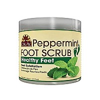 OKAY Peppermint Foot Scrub, 6 Ounce