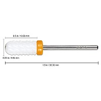 Pana Smooth Top Small Barrel 332 Ceramic Bit 2X Coarse Grit Fast Remove Acrylic Or Hard Gel Nail Drill Bit For Manicure Pe