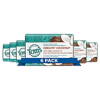 Tom's of Maine Natural Beauty Bar Soap, Creamy Coconut With Virgin Coconut Oil, 5 oz. 6-Pack (Packaging May Vary)