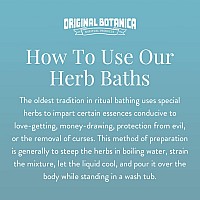 Original Botanica Uncrossing Herb Bath Spiritual Cleansing Body Wash Ritual Negative Energy Protection Herb Purification Reverse Spell Jinx Reversal Removal