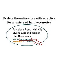 Parcelona French Plain Oval Small Celluloid Metal Free Hair Barrette Clips Women Hair Accessories, Made in France(Light Shell Savana)