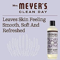 MRS MEYERS cLEAN DAY Moisturizing Body Wash for Women and Men, Biodegradable Shower gel Formula Made with Essential Oils, Lavender, 16 oz