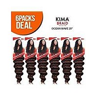 Harlem125 Synthetic Hair Braids Kima Braid Ocean Wave 20 6Pack 1 By Harlem 125