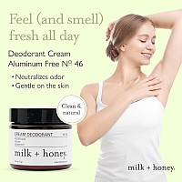 Milk Honey Cream Deodorant No 46 Aluminum Free Deodorant With Sandalwood Vetiver And Cardamom Natural Deodorant For Women