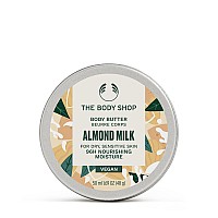 The Body Shop Almond Milk Body Butter - Hydrating & Moisturizing Skincare For Dry And Sensitive Skin - Vegan - 17 Oz