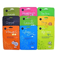 Celavi Essence Facial Mask Paper Sheet Korea Skin Care Moisturizing 12 Pack Vitamin C