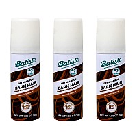 Batiste Dry Shampoo, Dark, Mini 1.6 fl. oz. (Pack of 3)