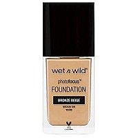 Wet n Wild Photo Focus Matte Liquid Foundation, Bronze Beige, Vegan & cruelty-Free