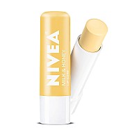 Nivea Milk And Honey Lip Care Moisturized Lips All Day 017 Oz Tube