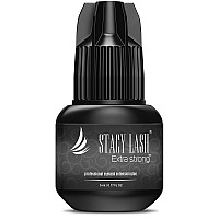 Extra Strong Eyelash Extension Glue Stacy Lash (0.17fl.oz / 5ml) / 0.5-1 Sec Dry/Retention - 7 Weeks/Black Adhesive/Professional Supplies