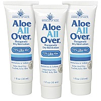 Miracle Of Aloe Aloe All Over Super Moisturizing Dry Skin Lotion 3Pack 1 Oz Made With 72 Ultraaloe Aloe Vera Gel Safe Fo