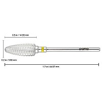 Pana 332 Safety Bit Nail Carbide Bit For Electric Dremel Drill Machine Extra Fine Large Cone Silver